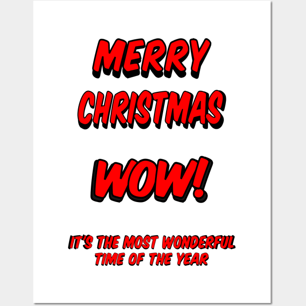 Merry Christmas most wonderful time of the year Wall Art by fantastic-designs